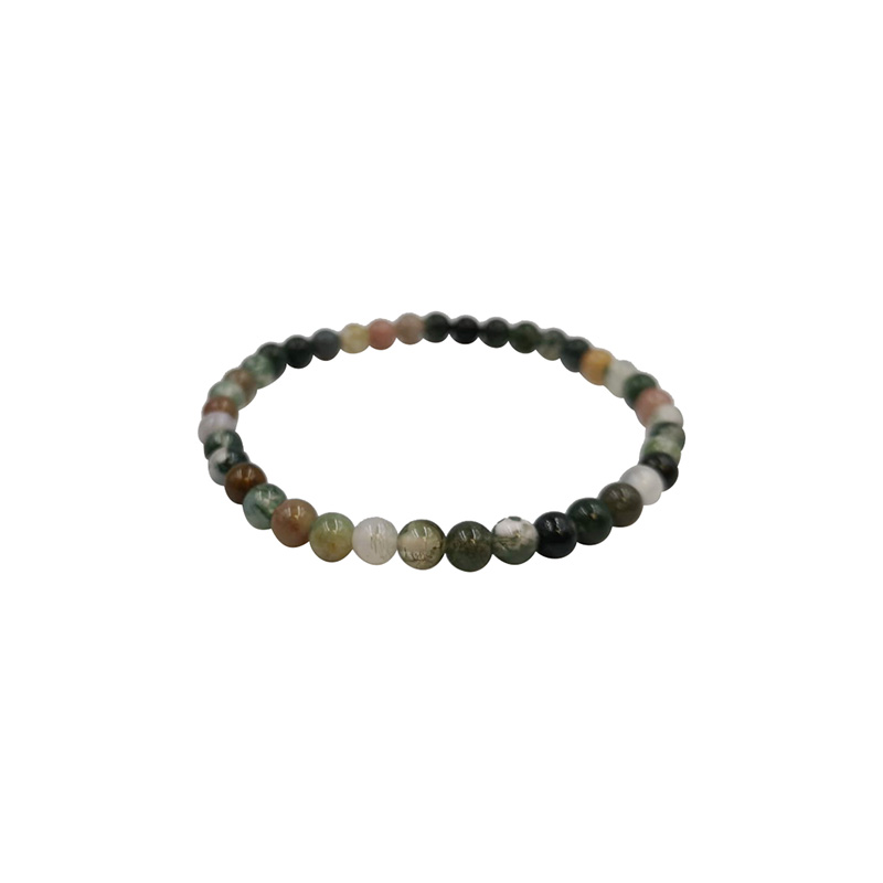 Bracelet Agate indienne - 4 à 10 mm